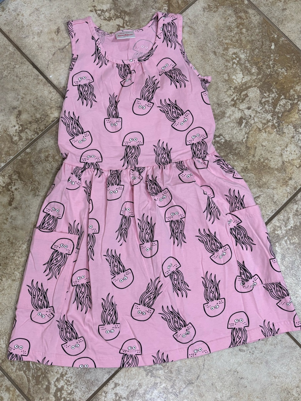 Hanna Andersson Sleeveless Pink Jelly Fish Dress